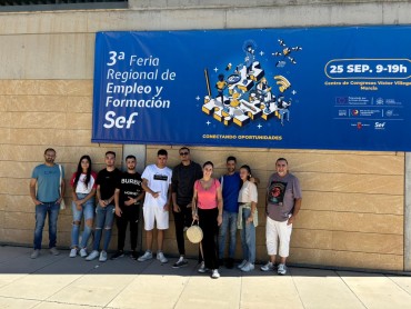 Nuestros alumnos del PMEF-GJ  visitan la  III Feria de empleo y formación del SEF