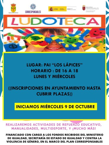 LUDOTECA “PLAN CORRESPONSABLES 24-25″