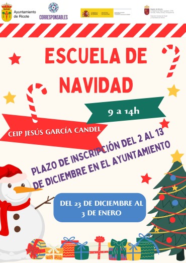 ESCUELA DE NAVIDAD “PLAN CORRESPONSABLES 24-25″